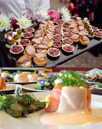 Wedding food, south devon